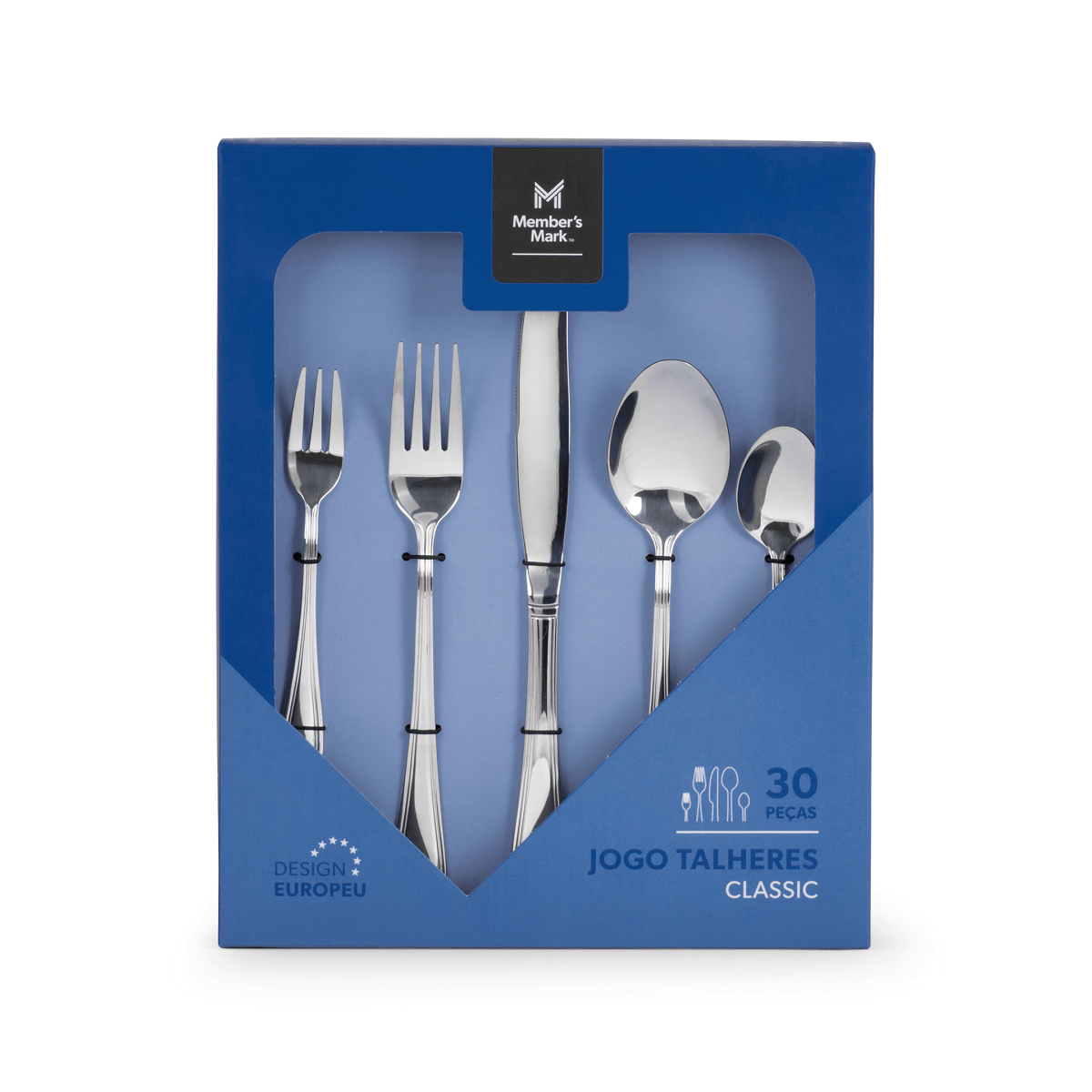 Conjunto Talheres Aço Inox Classic 30 Peças